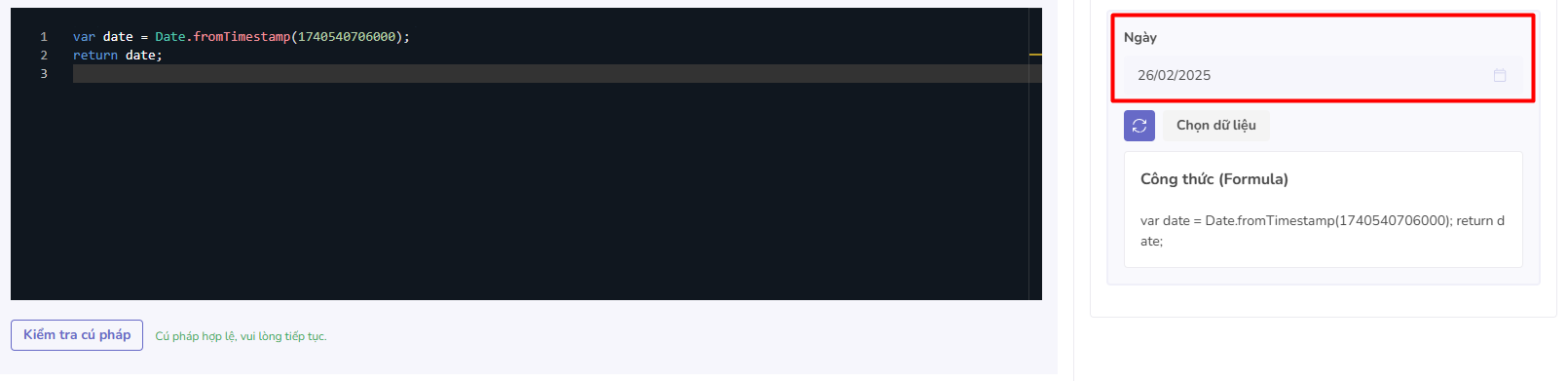 fromTimestamp
