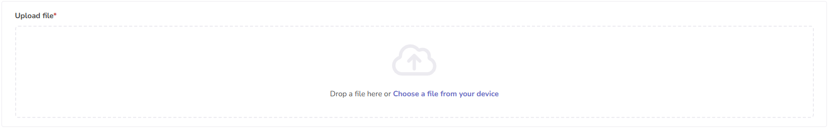 Upload file