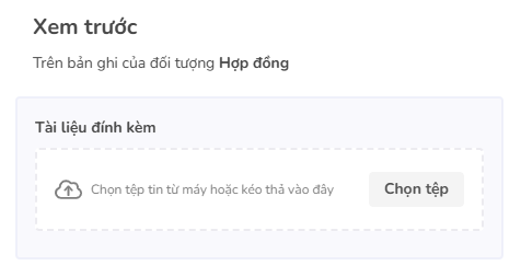 xem trước tải lên tệp tin
