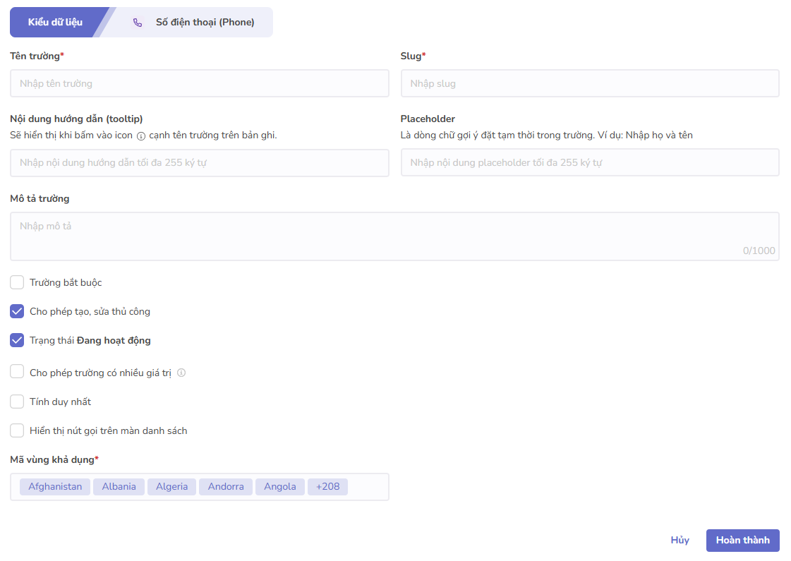 toàn màn hình số điện thoại