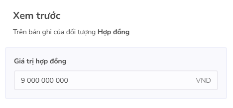 xem trước tiền tệ