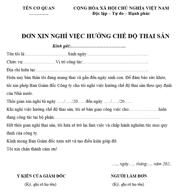 Tải 10+ mẫu đơn xin nghỉ việc, thôi việc ngắn gọn, xúc tích