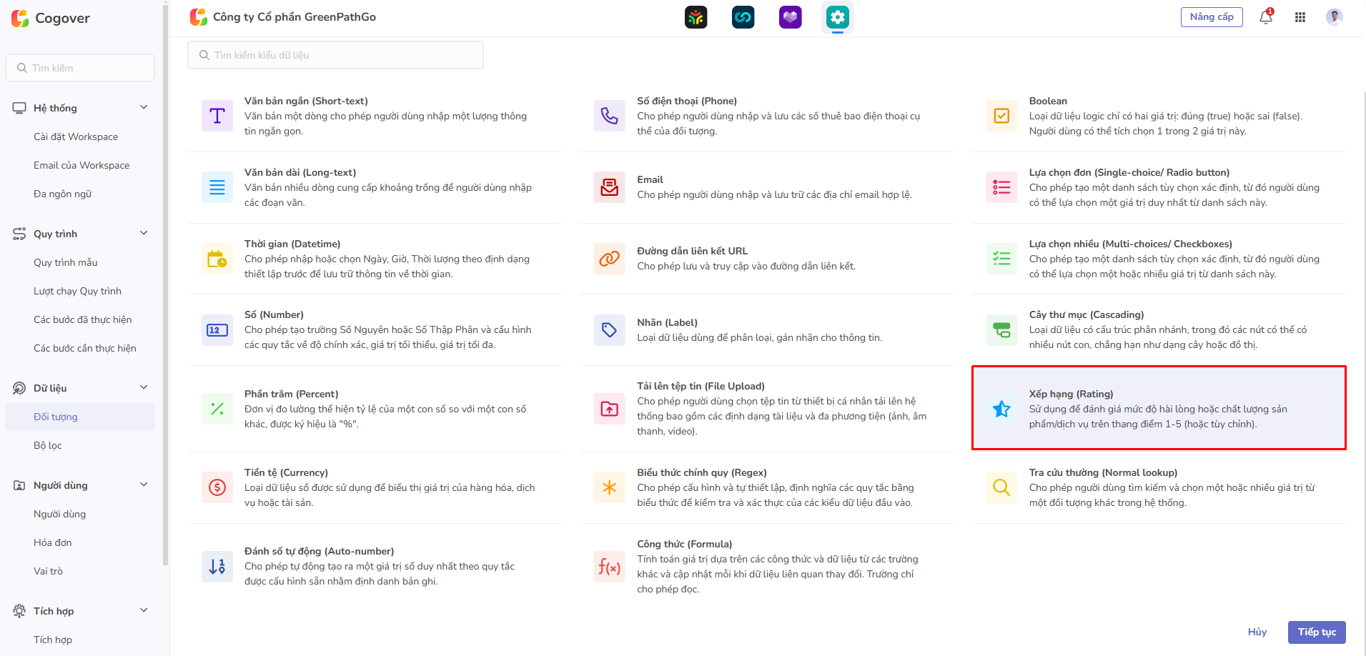 chọn trường xếp hạng