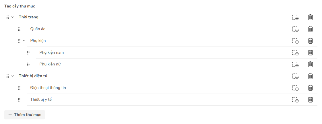 cây thư mục demo