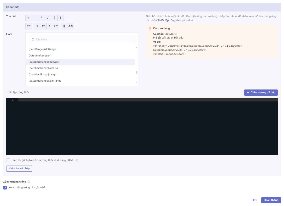 toàn màn hình formula