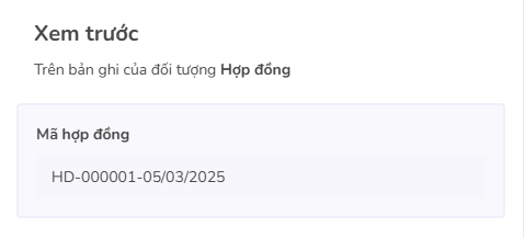 xem trước đánh số tự động